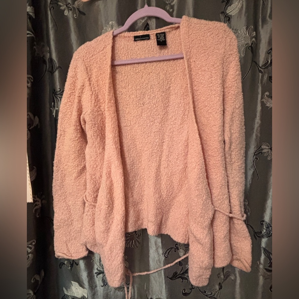 Vintage Victoria’s Secret Moda Boucle wrap sweater pink M